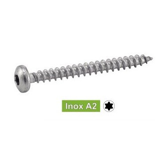 Vis tête cylindrique réduite Torx Inox A2